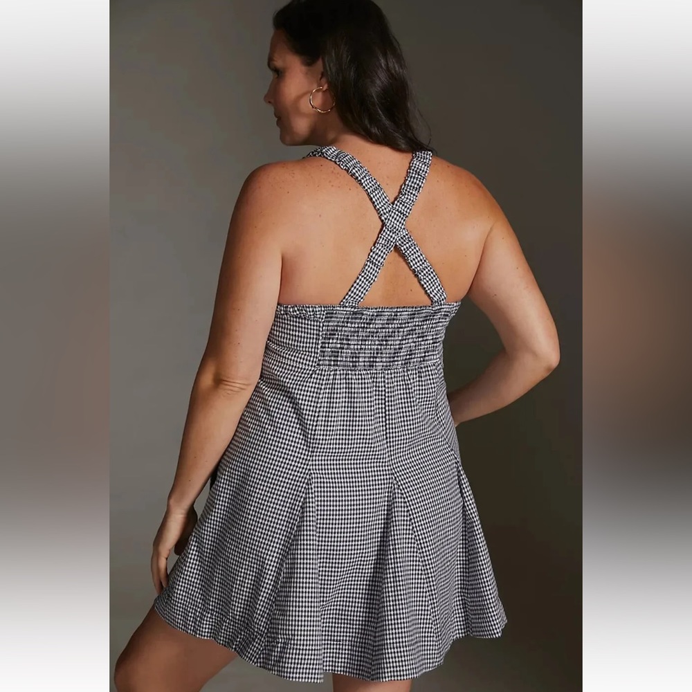 Anthropologie Black and White Checkered Dress NWT! - Picture 3 of 15